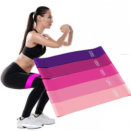 Kit 5 Faixas Elásticas Para Exercícios Físicos